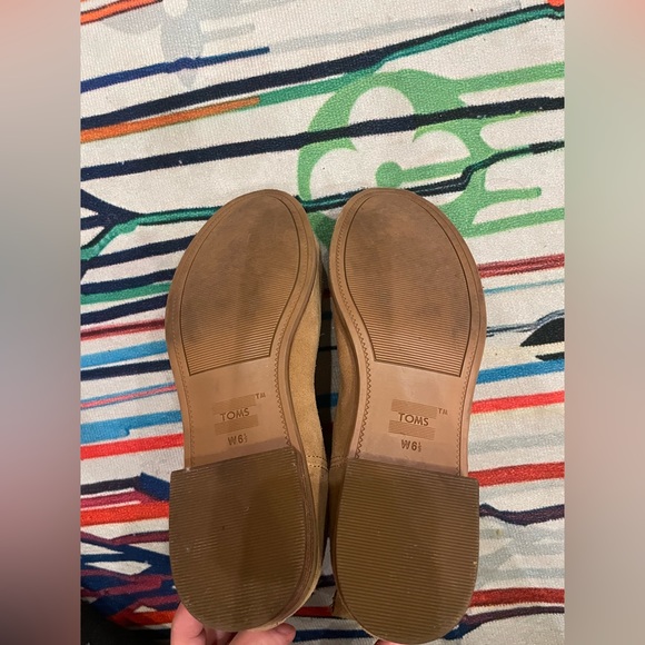 Toms Ella Pull On Chelsea Boot double elastic gore ankle suede low heel tan - Picture 4 of 6